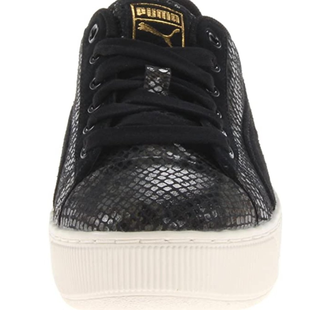 snakeskin platform sneakers